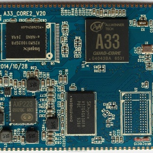 Open Source ARM CORTEX-A7 Quad-core Core <b>Board</b> Stamp Hole Allwinner A33 for Advertising Machine - Product Image 2