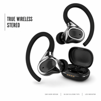 Nouveaux écouteurs sportifs intra-auriculaires avec crochets d'oreille, son stéréo Hi-Fi, écouteurs sans fil True Wireless BT 5.3 TWS Bluetooth