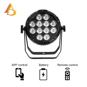 Luz LED Par Inalámbrica de 12x15w RGBWA 5en1 IP65 con Batería para Bodas - Product Image 1