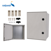 SAIPWELL haute qualité IP66 SMC/FRP/GRP boîtier de commande électrique en fibre de verre 400*300*200MM boîte de Distribution extérieure de vente chaude