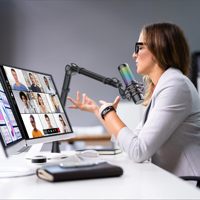 Bras de microphone réglable haute performance avec support en alliage d'aluminium et gestion des câbles pour le streaming, le gaming et la diffusion de podcasts