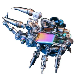 DIY玩具机械昆虫脑筋急转弯金属积木组装模型套装3D拼图