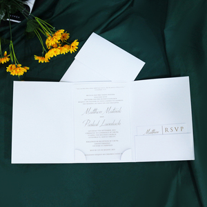 Úc rõ ràng Acrylic Thiệp mời đám cưới Túi thư mục mời thẻ cho christening - Product Image 1