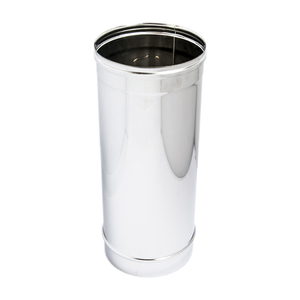 Fabriqué en Italie, tube linéaire de la série Monoplus, diamètre de 400 à 700 mm, épaisseur de 0,6 mm, sections droites de 500 mm de long pour cheminées - Product Image 1
