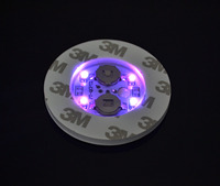 2022 Nouveautés Parti Décoration Multicolore Acrylique Led Lumineux Tasse Coaster Pour Boissons