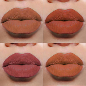 Tốt Nhất Người Bán Giá Rẻ Giá Cả Phải chăng Số Lượng Lớn Tùy Chỉnh Giá Thấp Nhất Tốt Nhất Lâu Dài Nâu Sâu Màu Đỏ Mờ Son Môi Với Biểu Tượng Tùy Chỉnh - Product Image 3