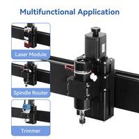 Router CNC de 3 Ejes de Alta Precisión 500W 4540Plus con Construcción de Aluminio, Control Grbl y Husillo de Bolas para Corte de Metal/Acrílico/Madera