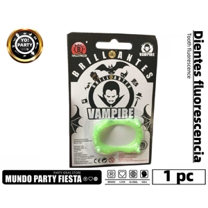 Oggetti di scena in Costume a denti finti che si illuminano al buio su Blister Card #62302 - Product Image 1