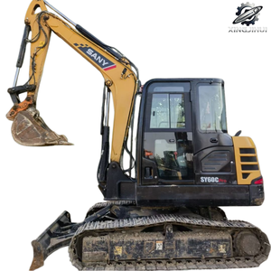 Excavadora de cadenas usada SANY 60, de segunda mano, marca original CHINA, excavadora de cadenas pequeña de 6 toneladas, excavadora usada. - Product Image 2