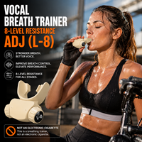 Entraîneur respiratoire ABS à 8 niveaux pour cyclistes et athlètes |   Application intelligente d'entraînement à double canal pour booster la résistance pulmonaire après l'effort (VO2 Max) |