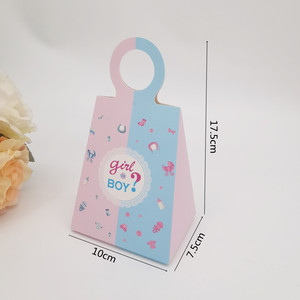 24 Cajas de Regalo de Papel con Asa para Revelación de Género, Niño o Niña, Color Azul y Rosa, para Dulces, Regalos para Invitados de Cumpleaños de Bebé - Product Image 2