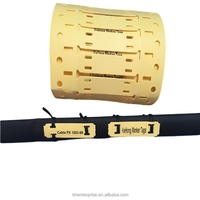Etiquetas imprimibles para placa de identificación de cable de fibra óptica Raychem HLX, etiqueta de marcador de cable para cable, 2 unidades