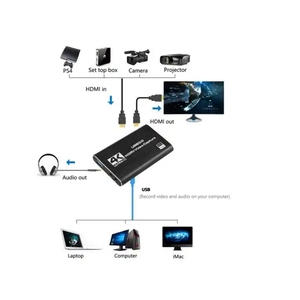 Caja de Grabación de Video de Alta Definición 1080p con Soporte <span class=keywords><strong>USB</strong></span> 3.0 para Sistemas PS4/NS Win/Mac/Linux - Product Image 2