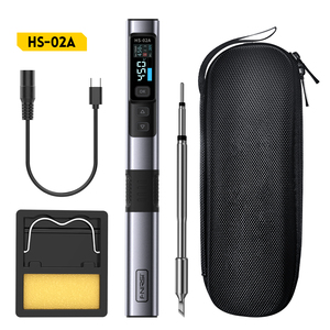 หัวแร้งบัดกรี Fnirsi HS-02 รุ่นใหม่ 100W สูงสุด แบบพกพา อัจฉริยะ พร้อมหน้าจอแสดงผล ร้อนเร็ว - Product Image 1