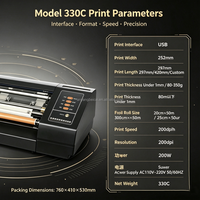 Machine de marquage à chaud numérique automatique BC-330C, format A3, imprimante à feuille d'or, vitesse 40-200 m/heure, tension 220V/110V pour papier