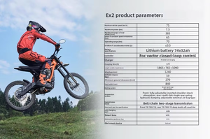 Vélo de montagne <span class=keywords><strong>électrique</strong></span> tout-terrain sûr avec freins à disque avant et arrière, moteur central sans balais 48V 7500W, couple de 365 Nm, pour une conduite professionnelle - Product Image 6