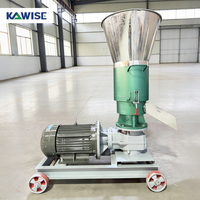 Machine à granulés de biomasse électrique multifonctionnelle automatique pour la production de granulés de combustible pour animaux d'élevage, petite production de granulés de combustible 700-900 kg/h
