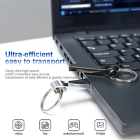 Flashdisk High Speed 8GB 16GB 32GB 128GB Metal USB Stick 3.0 Pendrive Gantungan Kunci Metal Flash Drive USB 2.0 Pendrive dengan Gantungan Kunci