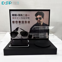 Support d'affichage électronique en acrylique pour lunettes de soleil, support d'affichage de bureau intelligent pour lunettes avec éclairage, fabriqué au Vietnam par DSP