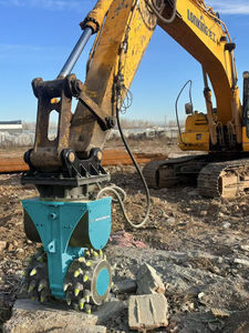Twin Drum <b>Cutter</b> Double-head Milling Machine, <b>Mounted</b> on an Excavator - Product Image 4