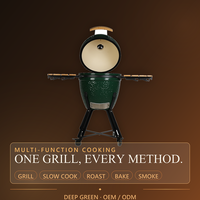 Barbecue au charbon de bois Kamado Auplex de 21 pouces, grand modèle, pour la restauration, pouvant accueillir plus de 10 personnes