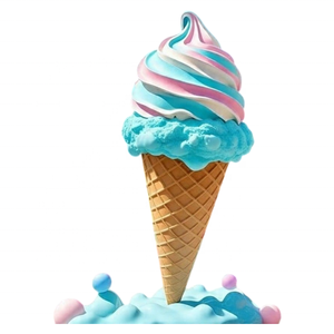 Scultura Gigante in Vetroresina a Forma di Cono Gelato per Esterni, Statua Realistica in FRP per Centri Commerciali e Decorazioni per Negozi - Product Image 5