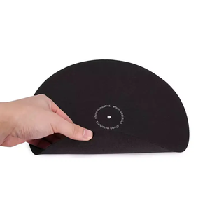 Custom Printed 12 Inch Black <strong>Turntable</strong> Anti <strong>slip</strong> Felt Slipmat Felt <strong>Turntable</strong> <strong>Mats</strong> - Product Image 2