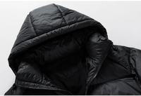 ZY haute qualité hiver extérieur chaud coupe-vent doudounes hommes logo personnalisé blanc surdimensionné doudoune hommes plaine vers le bas manteau bouffant