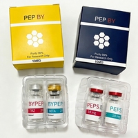 Flacon vide personnalisable pour emballage pharmaceutique, boîte pliable en papier de 3 ml pour peptides avec plateau en plastique
