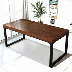 Bàn máy tính gỗ rắn đôi bàn văn phòng đơn giản bàn tùy chỉnh bàn thông bàn làm việc bàn làm việc bàn hình chữ nhật - Product Image 5