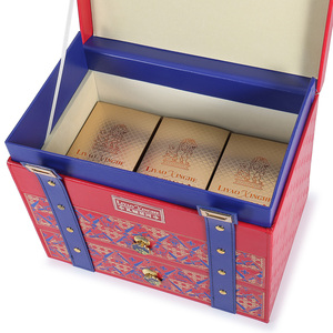 Boîte <span class=keywords><strong>cadeau</strong></span> personnalisée <span class=keywords><strong>de</strong></span> luxe en cuir PU écologique et matériaux recyclés, avec poignée et dorure à chaud, pour gâteaux <span class=keywords><strong>de</strong></span> lune, cadeaux <span class=keywords><strong>de</strong></span> Noël - Product Image 5
