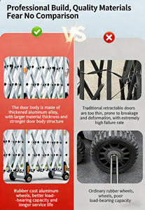 Controllo della folla retrattile blocco stradale cancello recinzione in lega di alluminio fisarmonica recinzione barriera stradale - Product Image 5