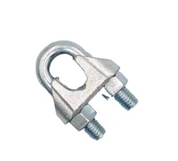 Clips de câble métallique galvanisés malléables Produit de gréement de câble