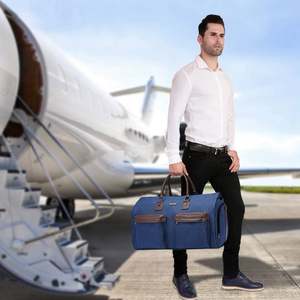 Free Sample Garment Duffle Bags Convertible Carry on Garment Bag for Men Women, Shoe Compartment <b>Suitcase</b> Suit Travel Bags - Product Image 6