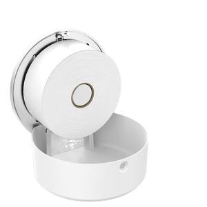 Boîte à mouchoirs ronde en plastique de grande taille, à fixer au mur, pour hôtel, centre commercial, toilettes, centre de santé - Product Image 2