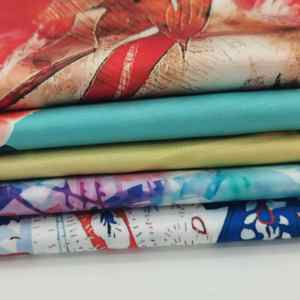 Tela <span class=keywords><strong>de</strong></span> satén sedoso Armany sin MOQ para pijamas, faldas y vestidos, con estampado digital <span class=keywords><strong>de</strong></span> seda, poliéster y elastano - Product Image 4