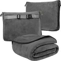 Couverture polaire tricotée personnalisée ultra douce et confortable pour bureau, voyage et voiture, avec sac de rangement inclus – Vente en gros