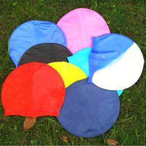 Bonnets de bain pour adultes, hommes et femmes, grandes tailles, en silicone, multicolores, motifs unis, pour la natation et les sports nautiques, vente directe d'usine Yiwu - Product Image 1