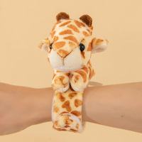 Jouets en peluche populaires sur le thème des animaux du zoo : Panda, Tigre Blanc, Tigre Jaune, Doudou 22 cm en coton PP, Bracelets, Marionnettes à main, Bras magnétique