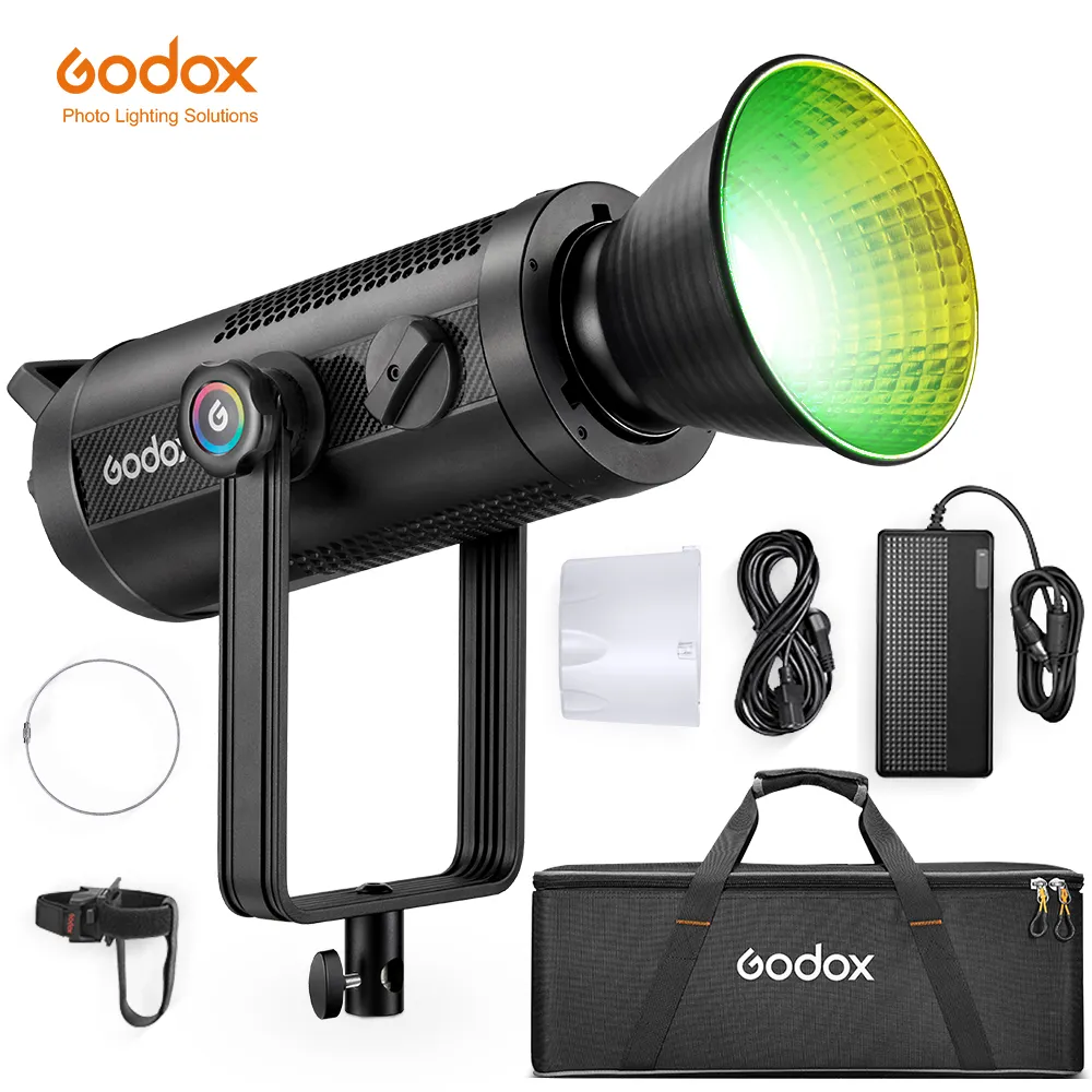 Godox SZ300R 330W ज़ूम RGBWW एलईडी वीडियो प्रकाश फोटोग्राफी स्टूडियो सामान लाइव के लिए Bowens माउंट 2500-10000K प्रकाश शरीर नियंत्रण