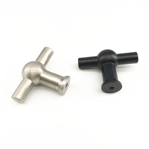 Poignées de porte modernes personnalisées d'usine CX837, poignées de tiroir noires, poignées de porte de cuisine, poignées en T, décoration de la maison - Product Image 4