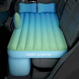 Flocking Camping Universal Back Seat Extended Air Couch Car Travel Inflatable Mattress Air Bed