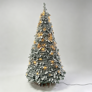 <span class=keywords><strong>Sapin</strong></span> de Noël artificiel télescopique rétractable en plastique, résistant aux intempéries, haute qualité, pour usage intérieur - Product Image 5