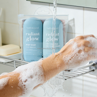 Nouveau style de gel douche hydratant et éclaircissant pour le corps, format voyage, portable, fabrication de produits de bain