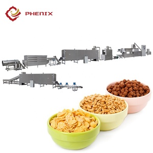 Machine d'extrudeuse de céréales à grains entiers Choco hoop croquant de céréales de <span class=keywords><strong>blé</strong></span> boucles de fruits/céréales de petit déjeuner production de flocons de maïs - Product Image 5