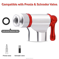 Gonfleur CO2 16g Pompe à air d'urgence pour vélo de route et de montagne avec réservoir de CO2 pour pompe à vélo Genre