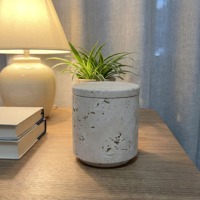 Porte-bougie en travertin naturel beige Wabi-Sabi, résistant à la chaleur, pour bougies et articles divers, décoration intérieure