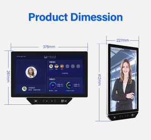 Pantalla táctil de 15,6 pulgadas Wifi Dynamic Face <span class=keywords><strong>QR</strong></span> <span class=keywords><strong>Code</strong></span> Reconocimiento Empleado Reloj de tiempo Sistema de control de acceso biométrico - Product Image 6