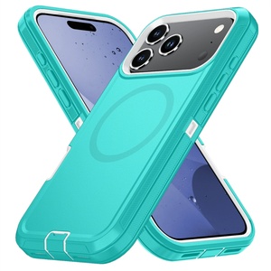 Funda Magnética 3 en 1 a Prueba de Golpes para iPhone 17 Air Defender, Funda Deportiva Resistente y Colorida a Prueba de Polvo, Anti-Caídas y Anti-Rayones, TPU+PC - Product Image 2