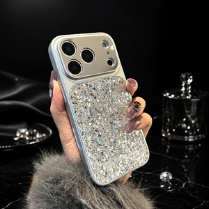 เคสโทรศัพท์แบบมีกลิตเตอร์ วัสดุ PC หรูหรา ป้องกันแรงกระแทก พร้อมสายคล้อง สำหรับ iPhone - Product Image 2
